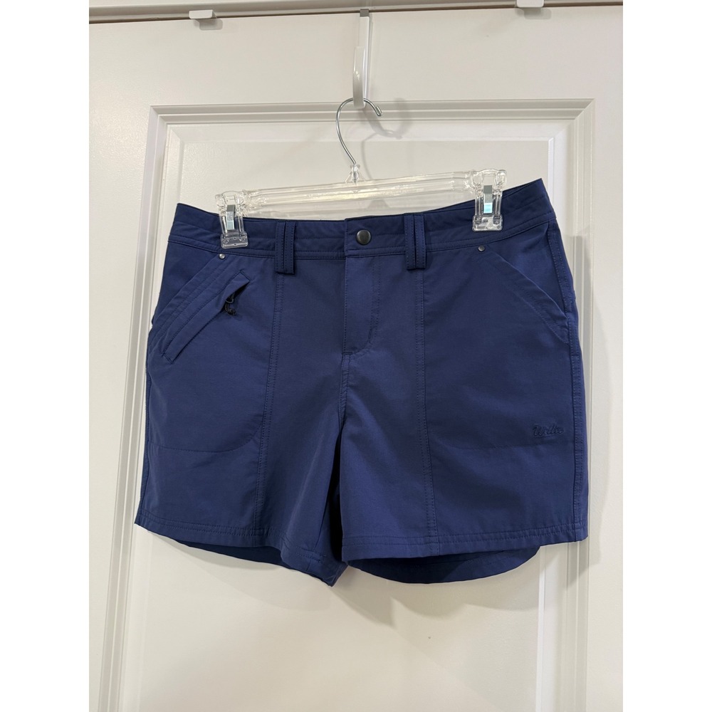 Willit Womens Hiking‎ Shorts Navy Blue Stretch Nylon Outdoor Trail Shorts Size 6